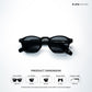 Urban Grid - Black Polarized Wayfarer Sunglasses - RB2457