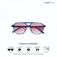 Alleppey Amour - Twin Flux Aviator Sunglasses - RB2693
