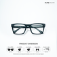Maverick - Black Wayfarer Bluecut Eyewear - RB2744