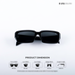 Morjim Muse - Midnight Mode Rectangle Sunglasses - RB2553