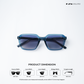 Manali Mist - Pacific Tint Square Sunglasses - RB2592