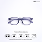 Solar Sleek - Clear Grey Blue Cut Wayfarer Sunglasses - RB2417