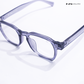 Solar Sleek - Clear Grey Blue Cut Wayfarer Sunglasses - RB2417