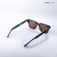 Waypoint- Frosted Brown Wayfarer Sunglasses - RB2672