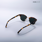 Delhi Daze - Pine Haze Clubmaster Half Rim Sunglasses - RB2560