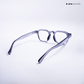 Solar Sleek - Clear Grey Blue Cut Wayfarer Sunglasses - RB2417