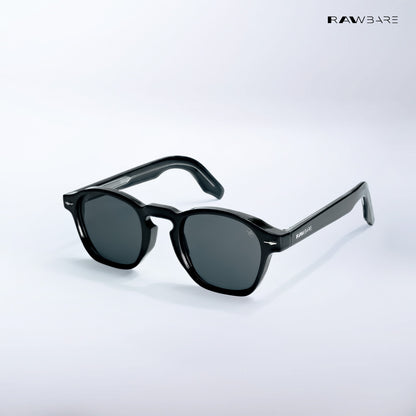 Urban Grid - Black Polarized Wayfarer Sunglasses - RB2457