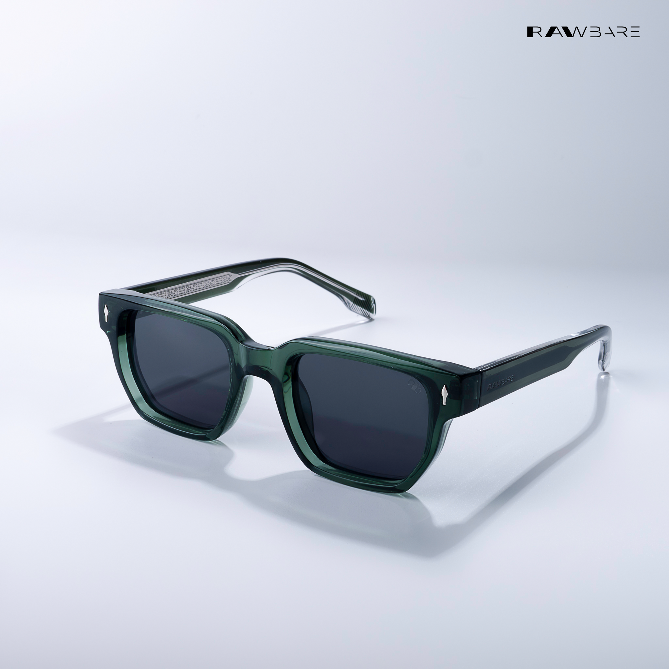 Classic Roamer Green Polarized Wayfarer Sunglasses | Rawbare 