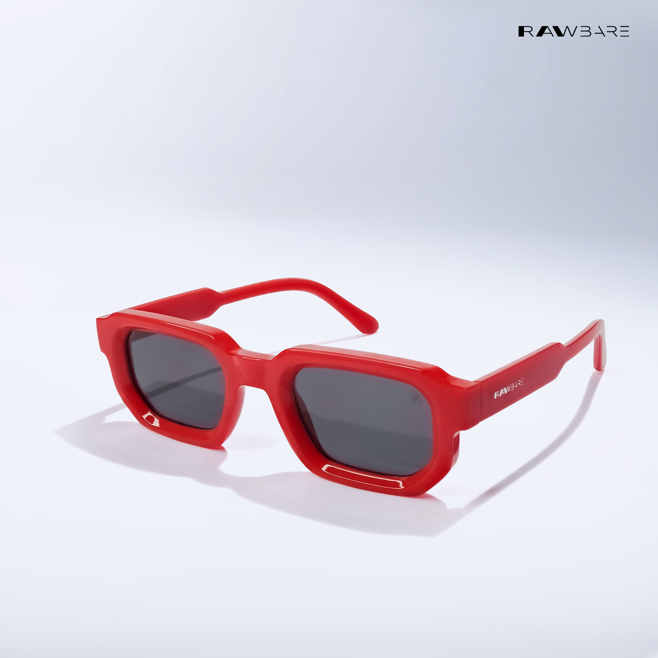 Vintage Cube - Scarlet Rectangle Sunglasses - RB2751 — Rawbare