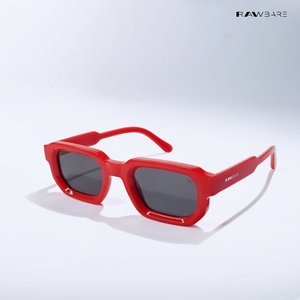 Vintage Cube - Scarlet Rectangle Sunglasses - RB2751