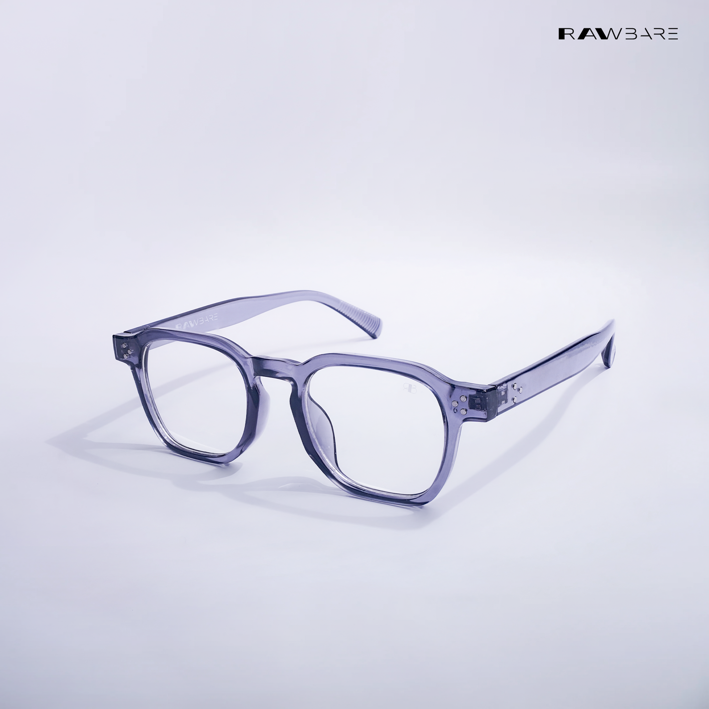 Solar Sleek - Clear Grey Blue Cut Wayfarer Sunglasses - RB2417