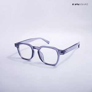 Solar Sleek - Clear Grey Blue Cut Wayfarer Sunglasses - RB2417