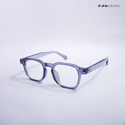 Solar Sleek - Clear Grey Blue Cut Wayfarer Sunglasses - RB2417