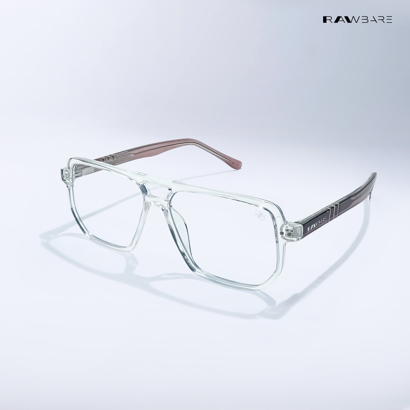Arvon - Clear Square Bluecut Eyewear - RB2699