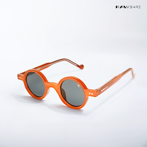 Shillong Shades - Citrine Glow Round Sunglasses - RB2619