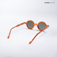 Shillong Shades - Citrine Glow Round Sunglasses - RB2619