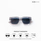 Kolkata Chrome - Dark Alloy Square Sunglasses - RB2652
