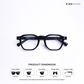 Solar Sleek - Black Blue Cut Wayfarer Sunglasses - RB2509
