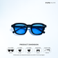Vortex - Blue Black Square Sunglasses - RB2747