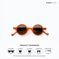 Shillong Shades - Citrine Glow Round Sunglasses - RB2619
