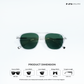 Alleppey Amour - Clear Meadow Aviator Sunglasses - RB2692