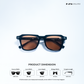 Nova - Brown Black Square Sunglasses - RB2745