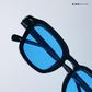 Vortex - Blue Black Square Sunglasses - RB2747
