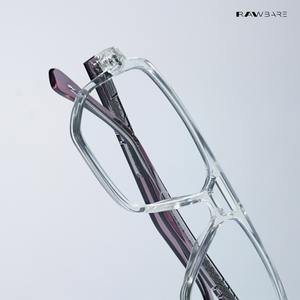 Arvon - Clear Square Bluecut Eyewear - RB2699