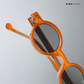 Shillong Shades - Citrine Glow Round Sunglasses - RB2619