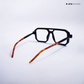 Poly - Holo Black Blue Cut Square Sunglasses - RB2655