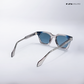 Pune Prism - Iron Blue Square Sunglasses - RB2580
