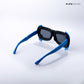 Shade Hacker - Dark Wave Kids Polarized Angular Shield Sunglasses - RBK2532