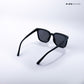 Midnight Gleam - Matte Black Kids Polarized Square Sunglasses - RBK2545