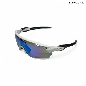 Swift - White Blue Polarized Wrap Around Sunglasses - RB2514