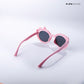 Sparkle Sprint - Magenta Kids Polarized Cateye Sunglasses - RBK2516