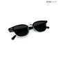 Lucknow Lush - Shadow Silver Polarized Clubmaster Half Rim Sunglasses - RB2658