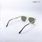 Kalt - Green Gold Rounded Square Sunglasses - RB2680GG