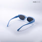 Candy Dash - Aqua Pop Kids Polarized Irregular Rectangle Sunglasses - RBK2523