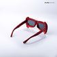 Shade Hacker - Blackout Blaze Kids Polarized Angular Shield Sunglasses - RBK2530