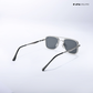 Oxxo - Silver Black Square Aviator Sunglasses - RB2684SB