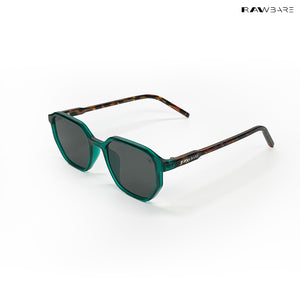 Tawi Gaze - Leogreen Angular Hexagon Sunglasses - RB2574