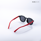 Legacy Cub - Scarlet Jet Kids Polarized Wayfarer Sunglasses - RBK2512