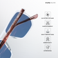Amritsar Aura - Rusted Ice Geometric Aviator Sunglasses - RB2586