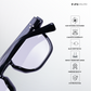 Solar Sleek - Black Blue Cut Wayfarer Sunglasses - RB2509