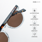 Tirupati Tint - Brown Veil Round Sunglasses - RB2707