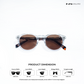 Tirupati Tint - Brown Veil Round Sunglasses - RB2707