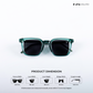 Quadra - Emerald Square Sunglasses - RB2412