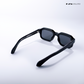 Angular Aura - Black Polarized Rectangle Sunglasses - RB2447