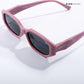 Candy Dash - Pink Swirl Kids Polarized Irregular Rectangle Sunglasses - RBK2522