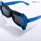 Shade Hacker - Dark Wave Kids Polarized Angular Shield Sunglasses - RBK2532